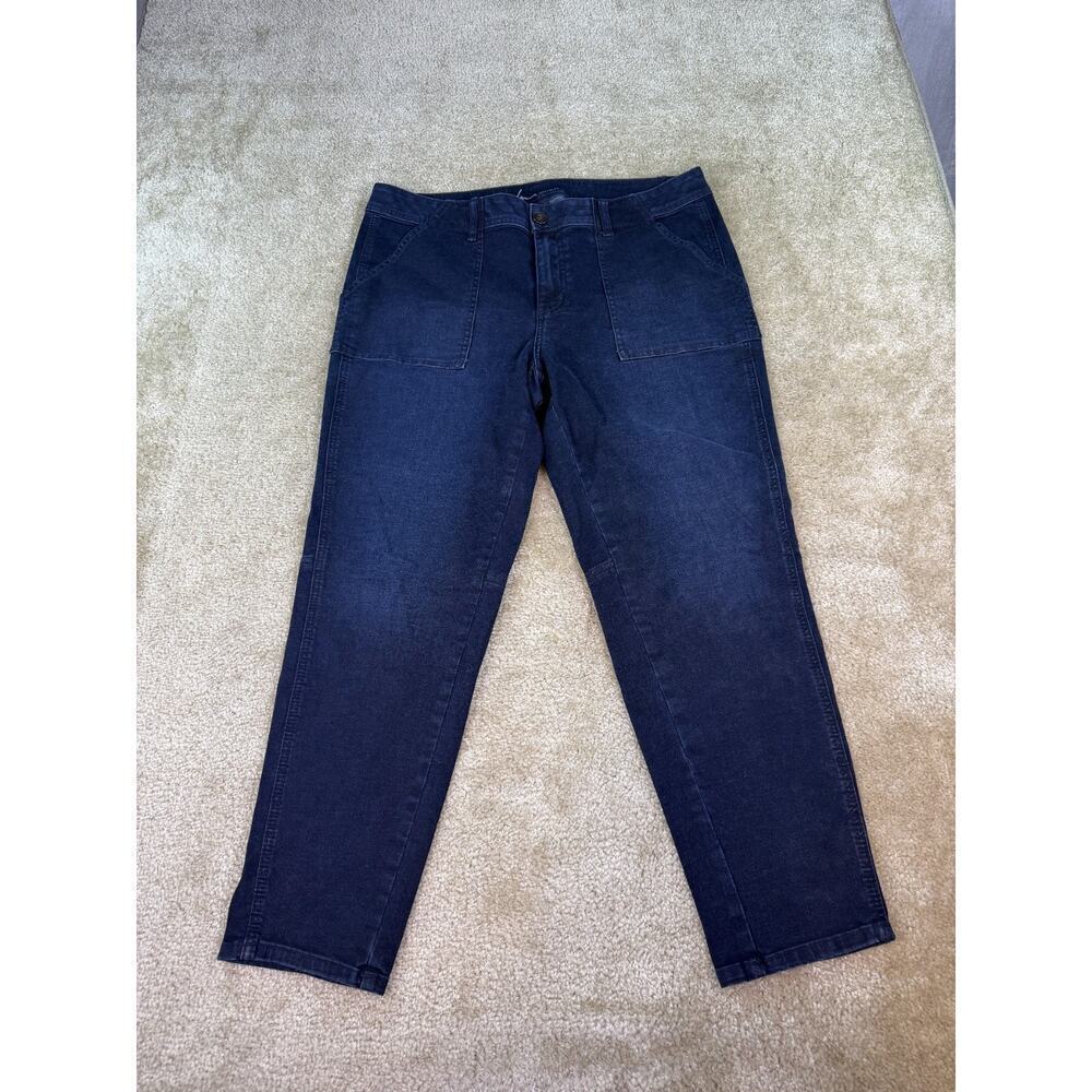 Lane Bryant Genius Fit Jeans Women Size 18 Dark Wash Denim Skinny Pants B872